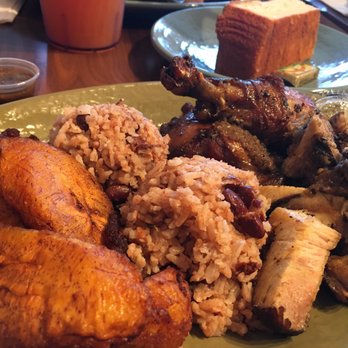 Back A Yard - Jerk chicken & pork combo + cornbread - Caribbean Near Me - San Jose, California Back A Yard - Jerk chicken & pork combo + cornbread - Caribbean Near Me - San Jose, California