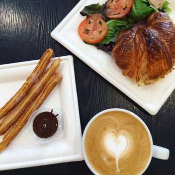 Amara Chocolate & Coffee - Churros and chocolate. Fresh croissant sandwich - Coffee & Tea Near Me - Pasadena, California