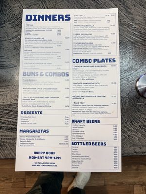 Menu photo 2 Hacienda Tacos Oklahoma City, OK