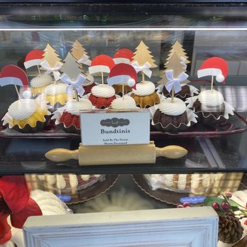 Nothing Bundt Cakes - Bundtinis with Christmas decorations. - Bakeries Near Me - Tustin, California