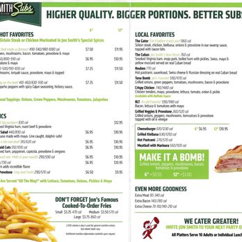 Jon Smith Subs - Salad Near Me - Columbus, Ohio