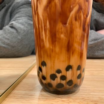 Boki’s Tea House - Brown sugar boba milk tea with cream brûlée - Bubble Tea Near Me - Chicago, Illinois