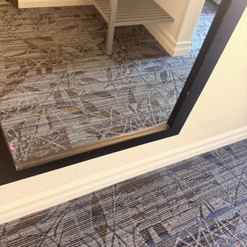 Ramada by Wyndham Spokane Airport - Ruts in the flooring all throughout, seems to be from not replacing pad when remodeling. - Hotels Near Me - Spokane, Washington Ramada by Wyndham Spokane Airport - Ruts in the flooring all throughout, seems to be from not replacing pad when remodeling. - Hotels Near Me - Spokane, Washington