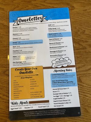 Menu photo 2 Main Street Diner Grove City, PA Menu photo 2 Main Street Diner Grove City, PA