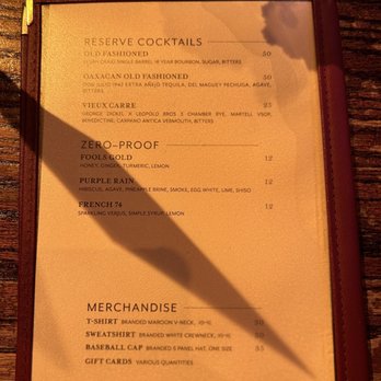 The Belfry - Menu - Cocktail Bars Near Me - New York, New York
