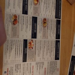 Other side of the menu.