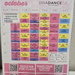 DivaDance - San Antonio - DivaDance October schedule