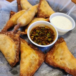 Green Chili Wontons