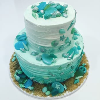 Red Apron Bakery - Double tier ombre cake - Bakeries Near Me