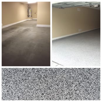IronDrive Garage Floors - Before and after and up close paint chips!! - Flooring Near Me IronDrive Garage Floors - Before and after and up close paint chips!! - Flooring Near Me