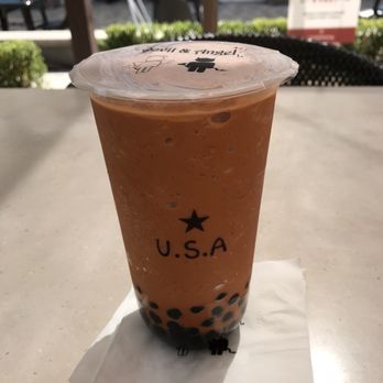 Devil & Angel Desserts - Thai Tea Smoothie with Boba - Bubble Tea Near Me - Concord, California Devil & Angel Desserts - Thai Tea Smoothie with Boba - Bubble Tea Near Me - Concord, California