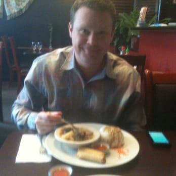 Thai VP Bellevue - Patrick is enjoying his Lamb Dish - Thai Near Me - Bellevue, Washington