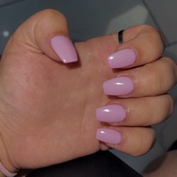 Merveilleux Nail Lounge & Spa - Dip and tip coffin shaped nails