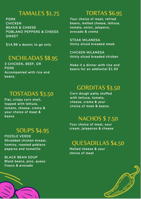 Menu photo 2 Arriba! Taqueria St Joseph, MI