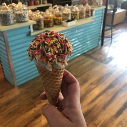 Ava’s Candy Corner - Sugar cone, sprinkles & I scream for Cake