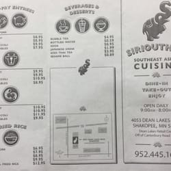 Thai Tempo - They don't have online menu yet. So here is their menu