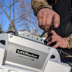 After Hours - LiftMaster garage door opener installation.