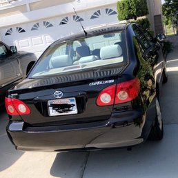 Photo of the rear of car after paint job, will post photo of front Sorry no before photo ( forgot ) but it was bad Photo of the rear of car after paint job, will post photo of front Sorry no before photo ( forgot ) but it was bad