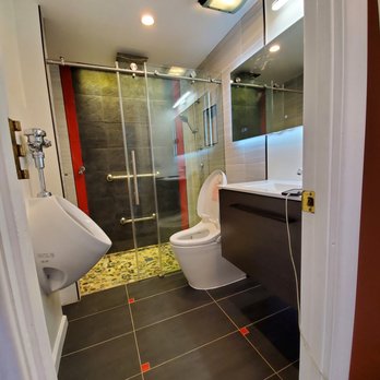 New American Construction - Small bathroom for our studio - General Contractors Near Me New American Construction - Small bathroom for our studio - General Contractors Near Me