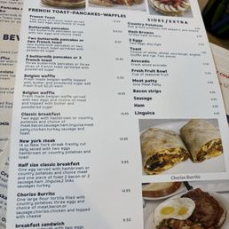 Breakfast items Breakfast items