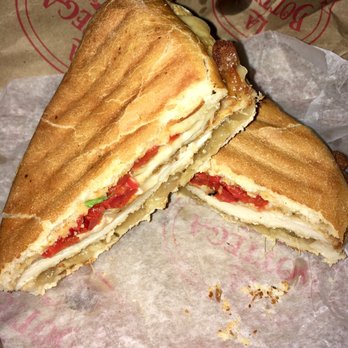 La Bottega - The Prato is amazing!it's    Chicken cutlet, fontina, roasted red onion, roasted pepper, spicy artichoke sauce on ciabatta! - Italian Near Me - Merrick, New York
