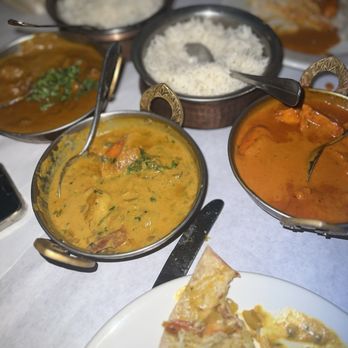 Pearl Indian Food - Pearl shrimp, curry, chicken, tiki masala, and a lamb dish, white rice, and Plain Naan - Indian Near Me - Brooklyn, New York Pearl Indian Food - Pearl shrimp, curry, chicken, tiki masala, and a lamb dish, white rice, and Plain Naan - Indian Near Me - Brooklyn, New York