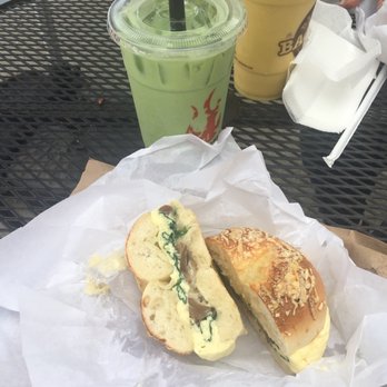 Blazin' Bagelz - Spinach and mushroom - Bagels Near Me - Salinas, California Blazin' Bagelz - Spinach and mushroom - Bagels Near Me - Salinas, California