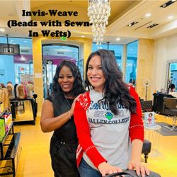 INVISI-WEAVE EXTENSIONS
BEADS & SEWN IN WEFT