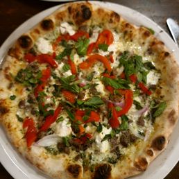 Spring Lamb Pizza