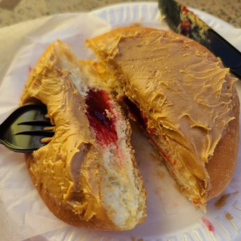 Dandee Donut Factory - Peanut butter and jelly donut - Donuts Near Me - Pompano Beach, Florida Dandee Donut Factory - Peanut butter and jelly donut - Donuts Near Me - Pompano Beach, Florida