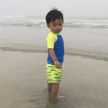 Torrey Pines State Beach - My son's resting beach face - Beaches Near Me - San Diego, California