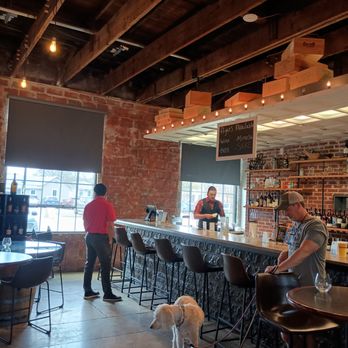 Richter Tavern - Cork and Keg - note garage door on ceiling over bar - Wine Bars Near Me - Boerne, Texas Richter Tavern - Cork and Keg - note garage door on ceiling over bar - Wine Bars Near Me - Boerne, Texas