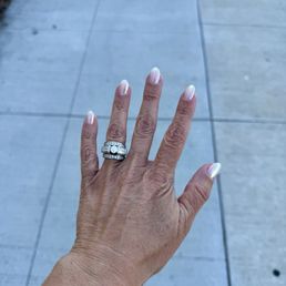 Donut glaze chrome almond shape