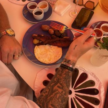 NORMA'S - Scrambled Egg and Bacon Breakfast - Breakfast & Brunch Near Me - Palm Springs, California NORMA'S - Scrambled Egg and Bacon Breakfast - Breakfast & Brunch Near Me - Palm Springs, California