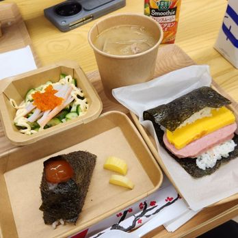 Musubi - Combo B with side dish and miso soup! - Japanese Near Me - Markham, Ontario Musubi - Combo B with side dish and miso soup! - Japanese Near Me - Markham, Ontario