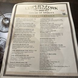 Cocktail Menu Cocktail Menu