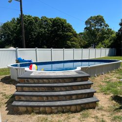 Pool and Spa Guys - My lovely pool , still waiting on my pavers to arrive but that's a different company.