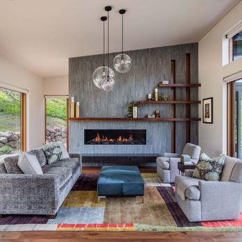 Angela Todd Studios - Living Room Modern Build and Furnish - Interior Design Near Me - Portland, Oregon