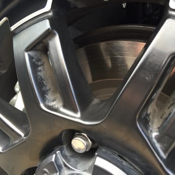 H2O Auto Spa - Dirty wheels. Wheel cleaning and tire shine was part of the $27 package. - Car Wash Near Me - Hanover Park, Illinois