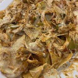 Chicken fajita nachos