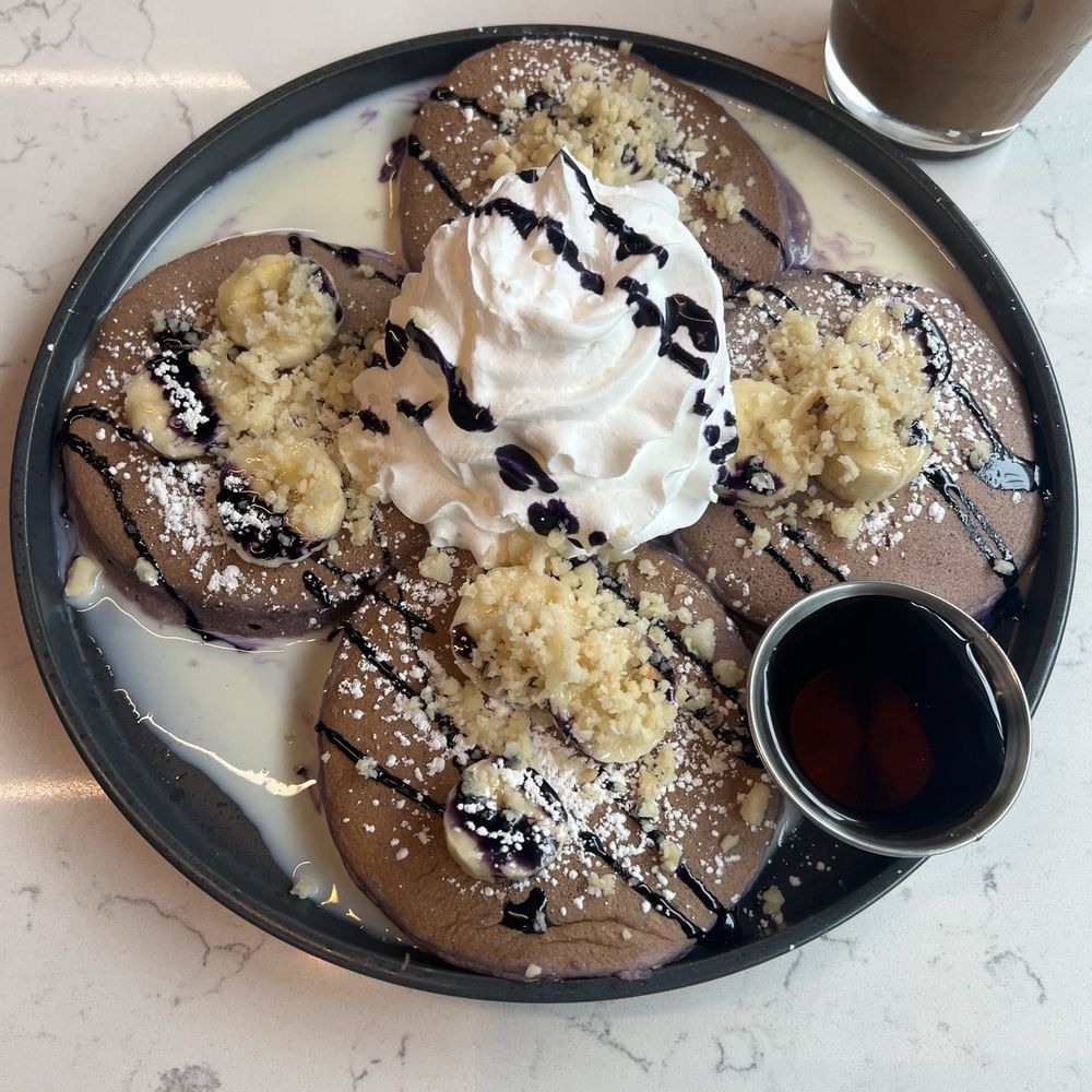 Woo Bar & Kitchen - Ube pancakes - Asian Fusion Near Me - Seattle, Washington Woo Bar & Kitchen - Ube pancakes - Asian Fusion Near Me - Seattle, Washington