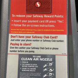 Chevron - Redeem Safeway points. November 2021