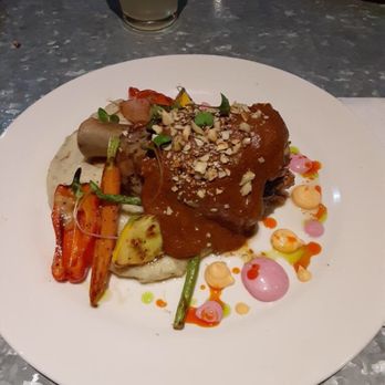 Quercus - Lomo de cerdo. Has a spicy kick to it and the sauce on top is similar to mole. - Mediterranean Near Me - Villa de Juárez, BCN Quercus - Lomo de cerdo. Has a spicy kick to it and the sauce on top is similar to mole. - Mediterranean Near Me - Villa de Juárez, BCN