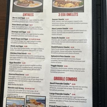 Chuckwagon Restaurant at the Regency Casino - Breakfast menu - Tacos Near Me - Laughlin, Nevada