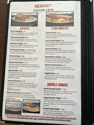 Menu photo 7 Chuckwagon Restaurant at the Regency Casino Laughlin, NV