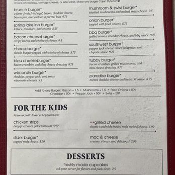 Spring Lake Inn - Menu - Diners Near Me - Prairie Du Chien, Wisconsin Spring Lake Inn - Menu - Diners Near Me - Prairie Du Chien, Wisconsin