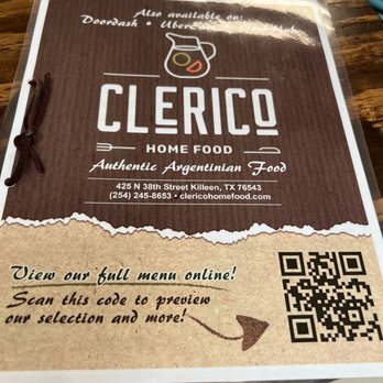 Clerico - Menu - Argentine Near Me - Killeen, Texas Clerico - Menu - Argentine Near Me - Killeen, Texas
