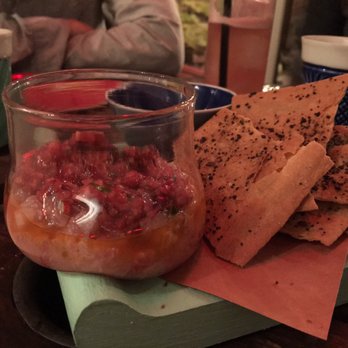 Olmsted - Make mullet tartare with cranberry - refreshing, delicious - New American Near Me - Brooklyn, New York