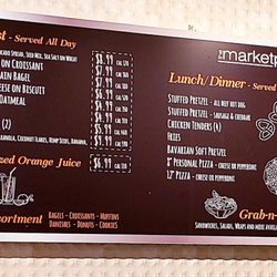 The Marketplace at Marriott Desert Springs - Breakfast menu.