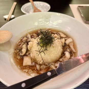 Kinjiro - Agedashi Fried Tofu with Organic Mushrooms Ankake Sauce - Izakaya Near Me - Los Angeles, California